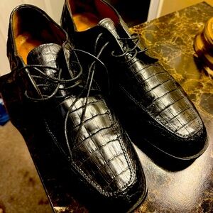Men Belvedere real alligator shoes size 12 but fit like a size 11
